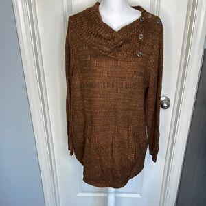 Cozy Style & Co Sweater with Button Detail size 2x